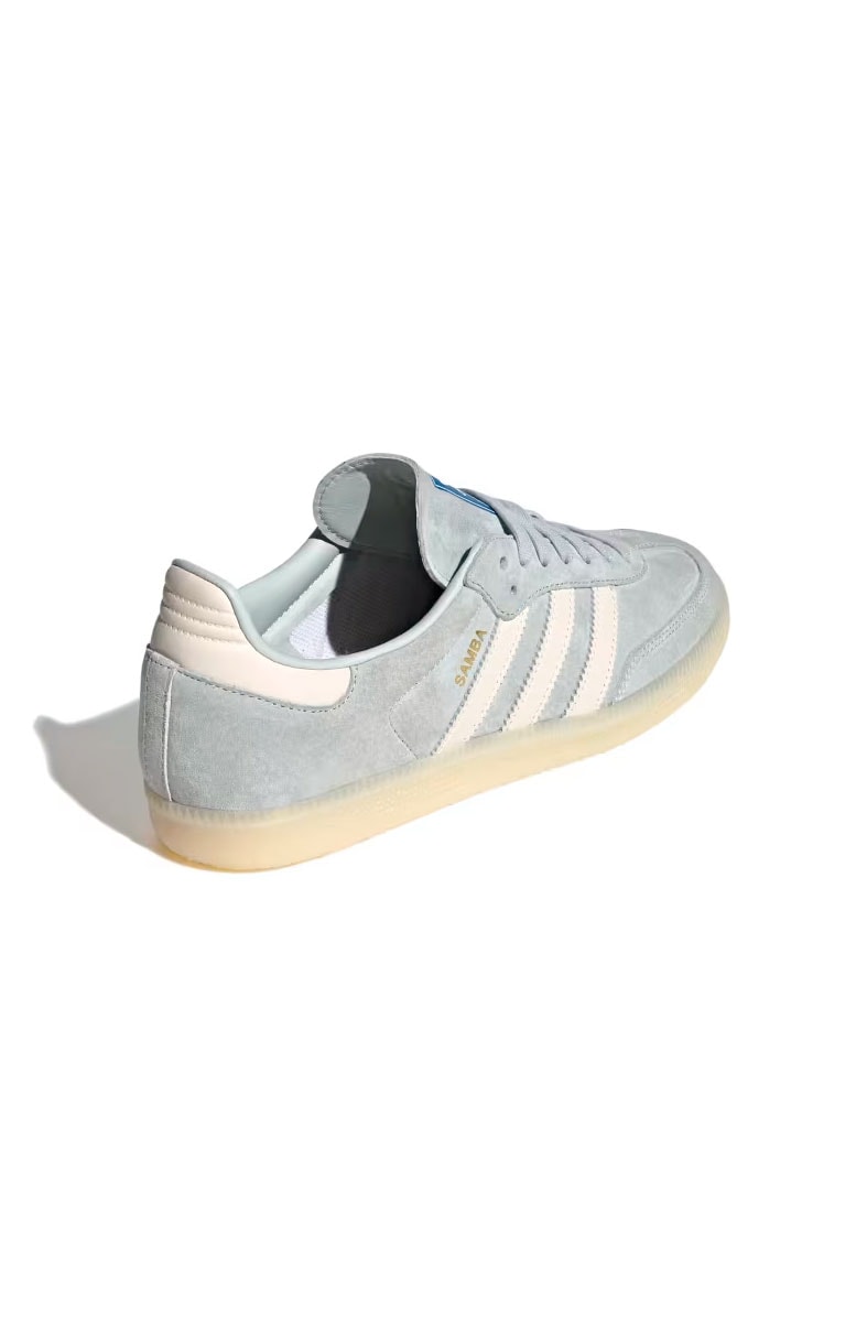 Tênis Adidas Samba OG Cinza Claro/Off-White IG6177