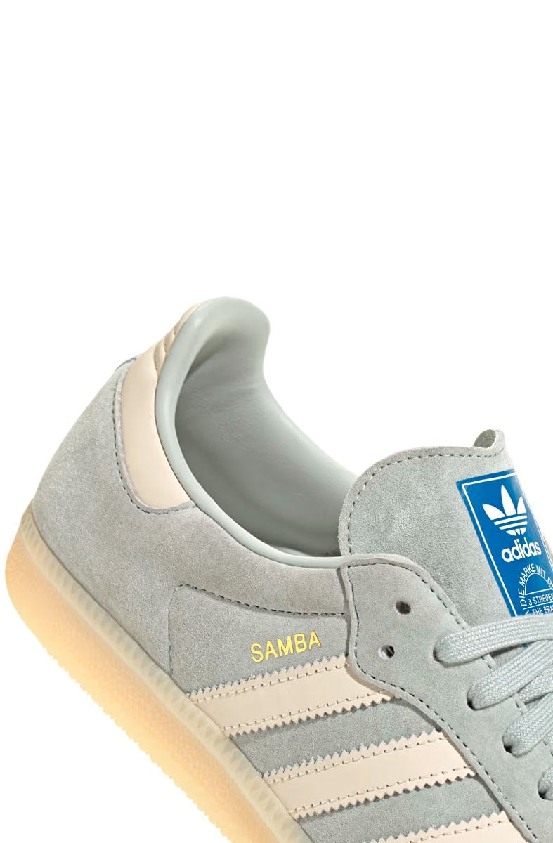 Tênis Adidas Samba OG Cinza Claro/Off-White IG6177