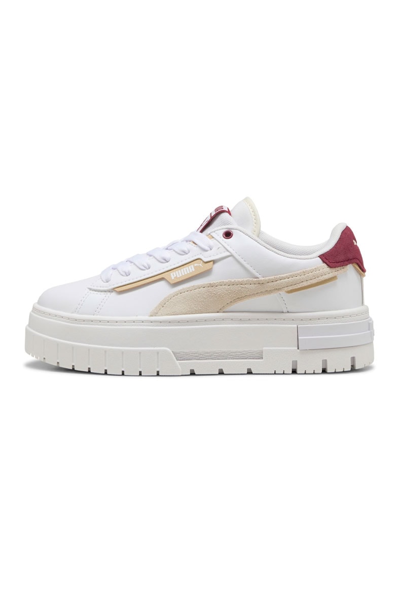 Tênis Puma Mayze Crashed Feminino Branco/Bordo 392495-10