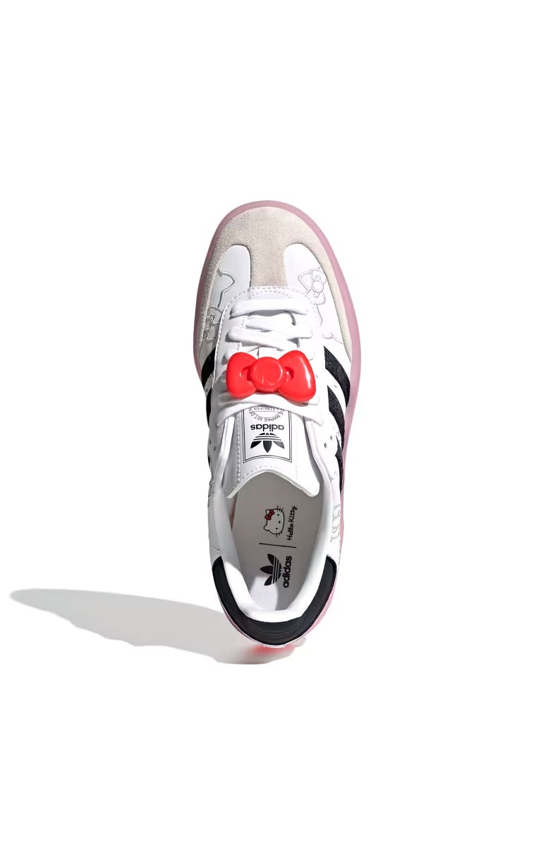 Tênis Adidas Sambae Hello Kitty Branco/Preto/Rosa IG4450
