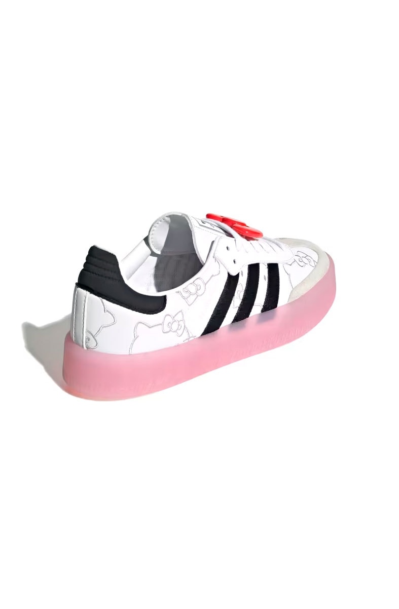 Tênis Adidas Sambae Hello Kitty Branco/Preto/Rosa IG4450