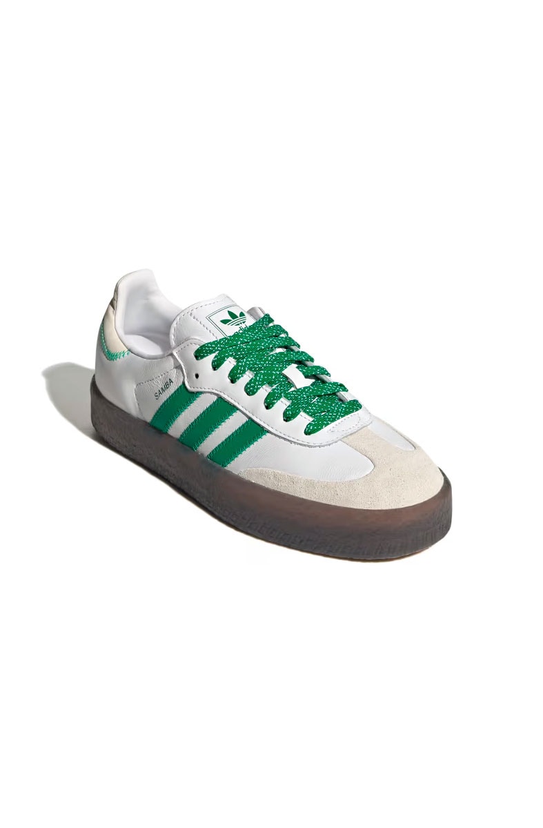 Tênis Adidas Sambae Feminino Branco/Verde IE9105