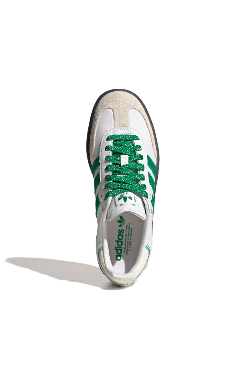 Tênis Adidas Sambae Feminino Branco/Verde IE9105