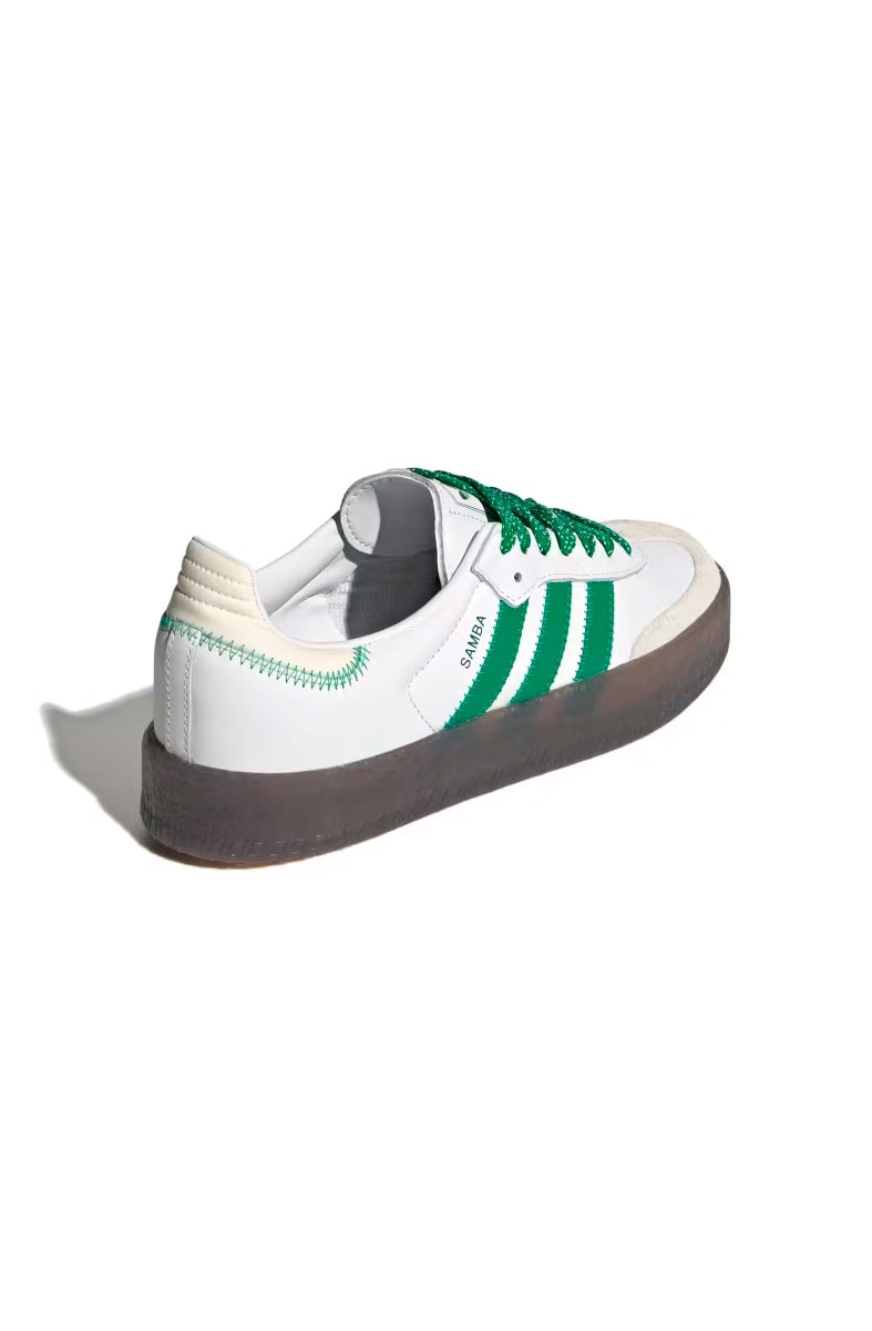 Tênis Adidas Sambae Feminino Branco/Verde IE9105