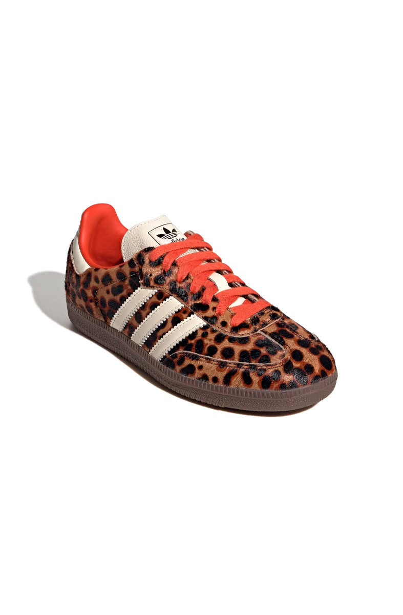 Tênis Adidas Samba OG Leopard Pack Branco/Laranja JI2734