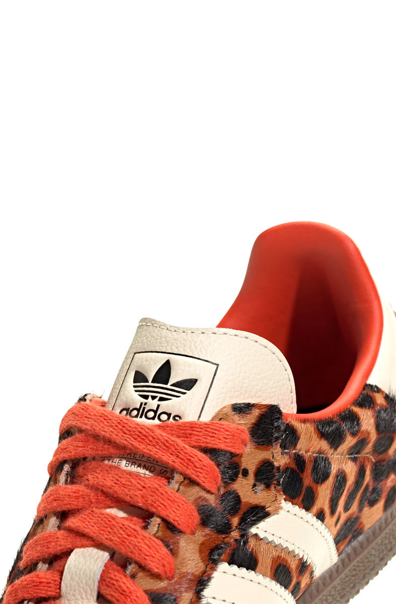 Tênis Adidas Samba OG Leopard Pack Branco/Laranja JI2734