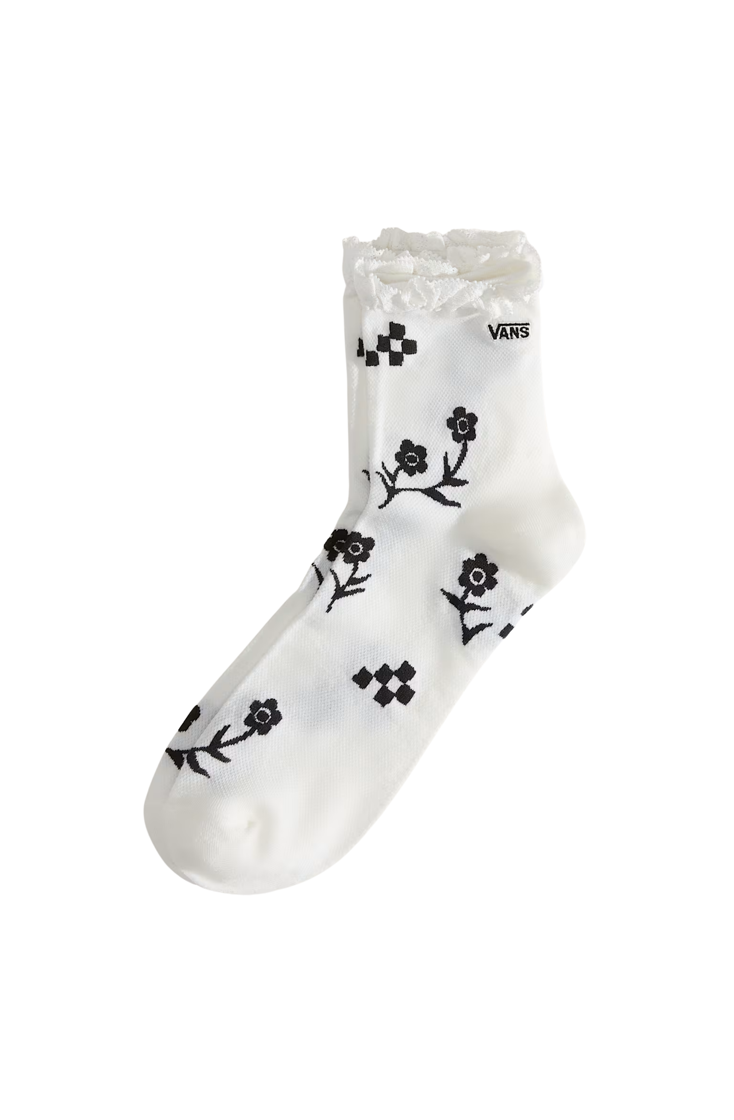 Meia Vans Sereno Lace Crew Branco