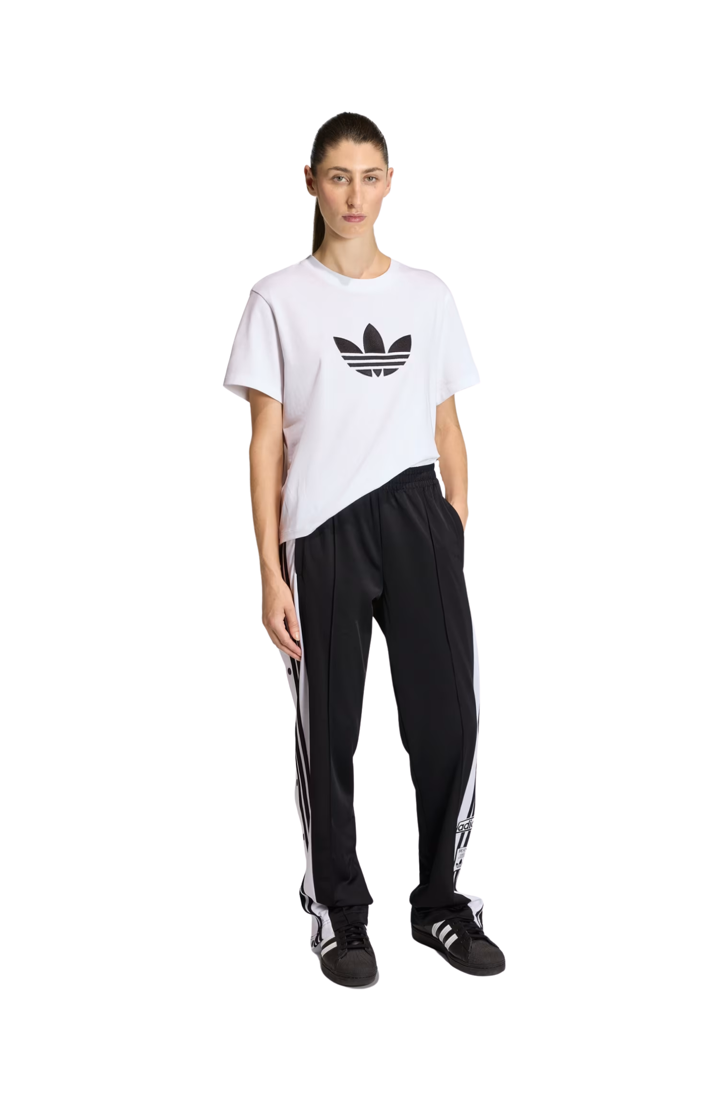 Calça Adidas Adibreak Adicolor Track Pants Preto/Branco