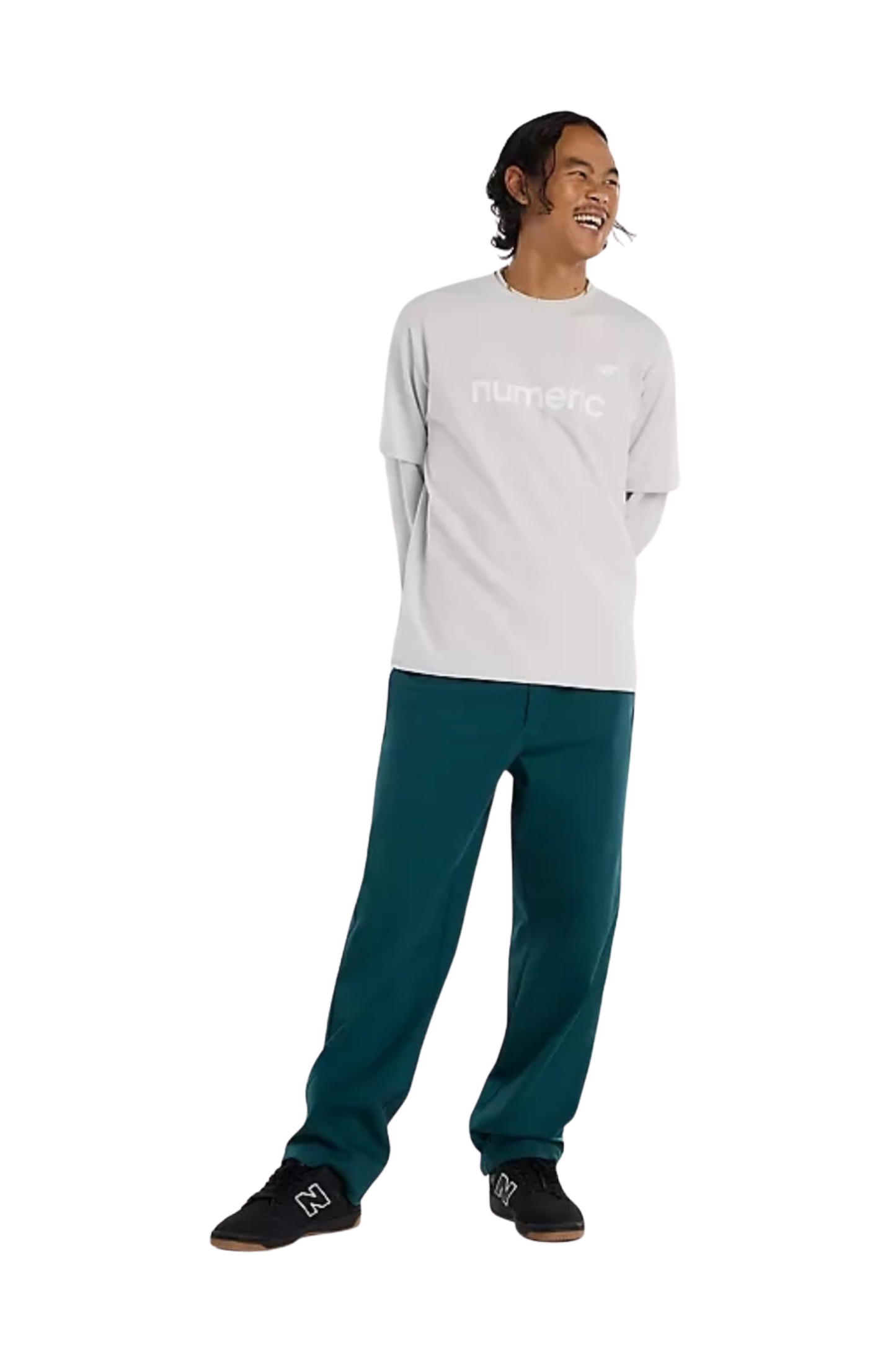 Camiseta New Balance Numeric Masculino Cinza