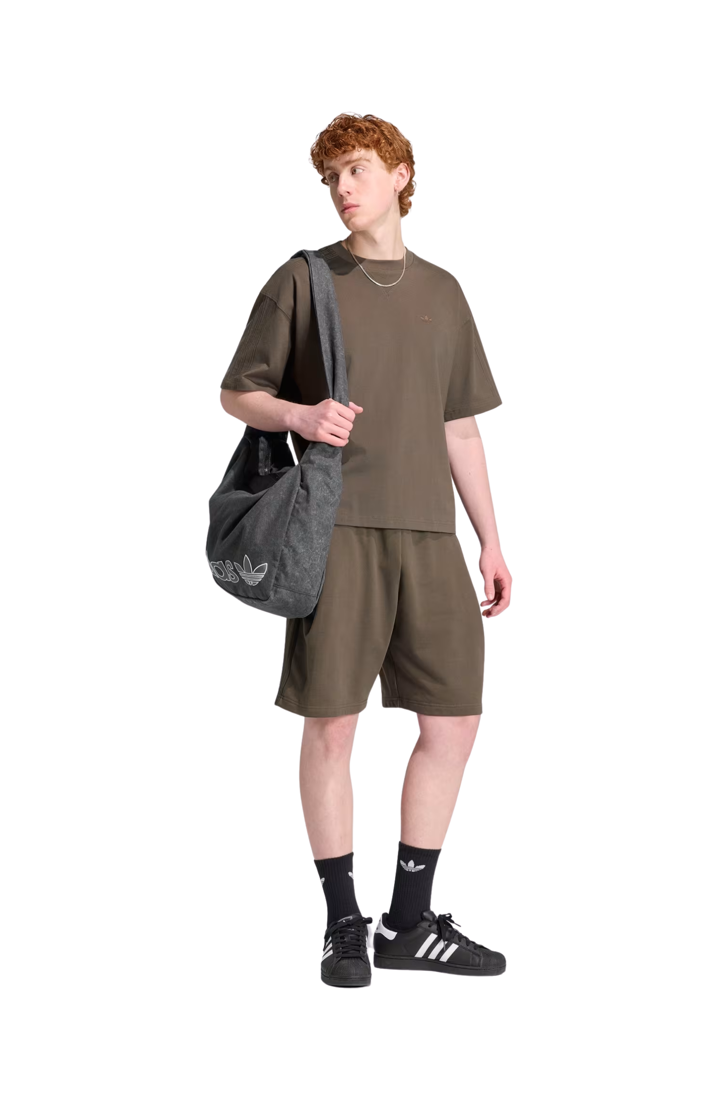 Camiseta Adidas Premium Essentials Marrom