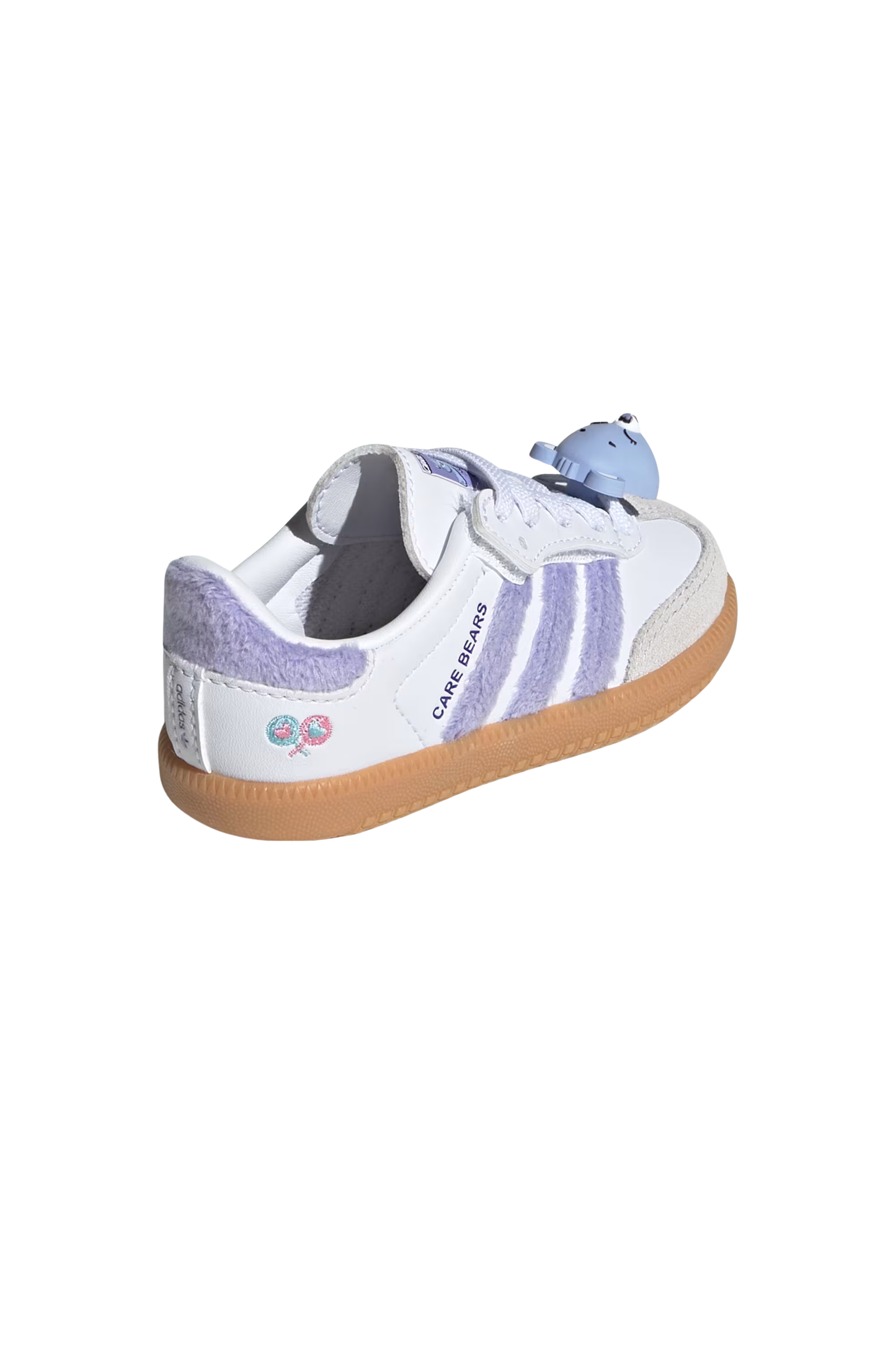 Tênis Adidas Samba OG Ursinhos Carinhosos Elastic Lace Infantil Branco/Roxo KK2161