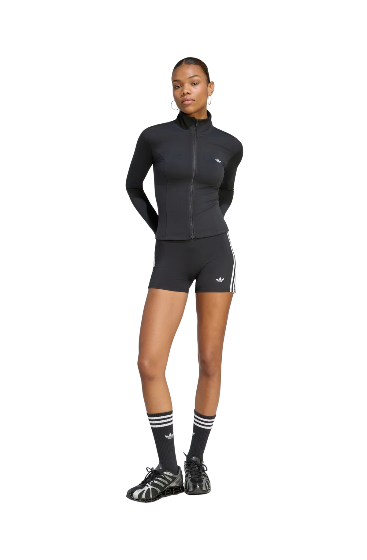 Jaqueta Adidas Poliéster Trefoil Essentials Preto