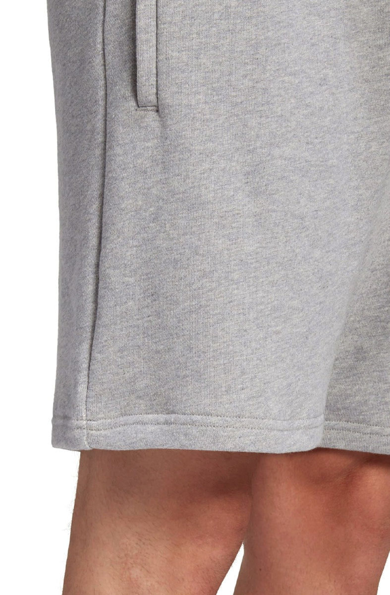 Bermuda Adidas Moletom Trefoil Essentials Cinza/Branco - NewSkull