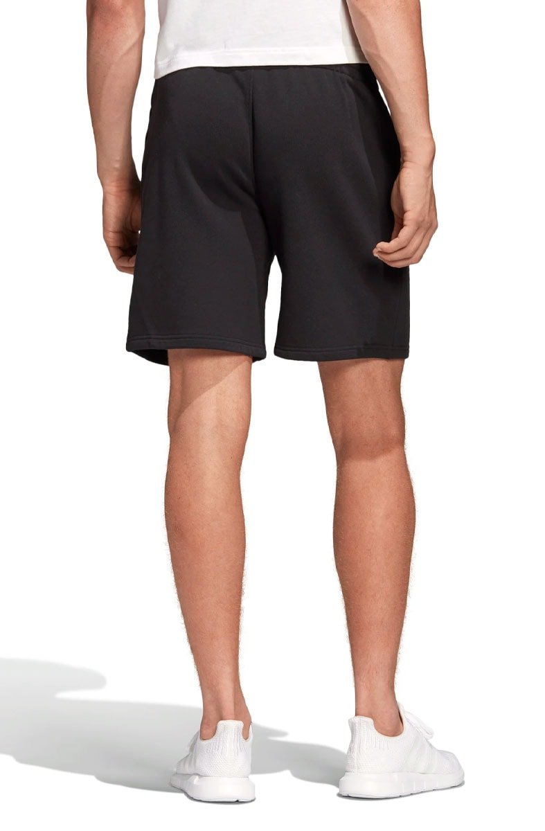 Bermuda Adidas Moletom Trefoil Essentials Preto/Branco - NewSkull