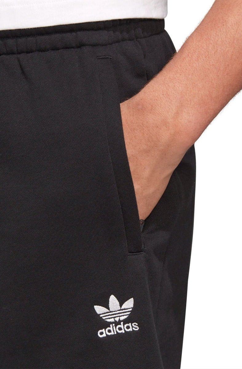 Bermuda Adidas Moletom Trefoil Essentials Preto/Branco - NewSkull