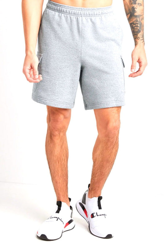 Bermuda Champion Moletom Cargo Fleece Cinza - NewSkull