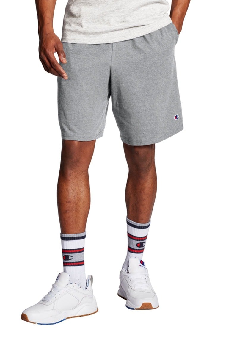 Bermuda Champion Moletom Jersey Logo Patch C Mescla - NewSkull