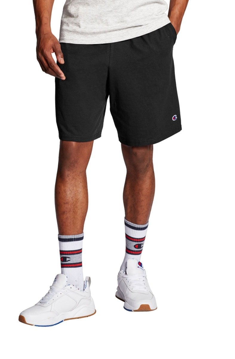 Bermuda Champion Moletom Jersey Logo Patch C Preta - NewSkull