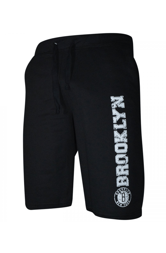 Bermuda de Moletom Nba Brooklyn Nets Preto - NewSkull