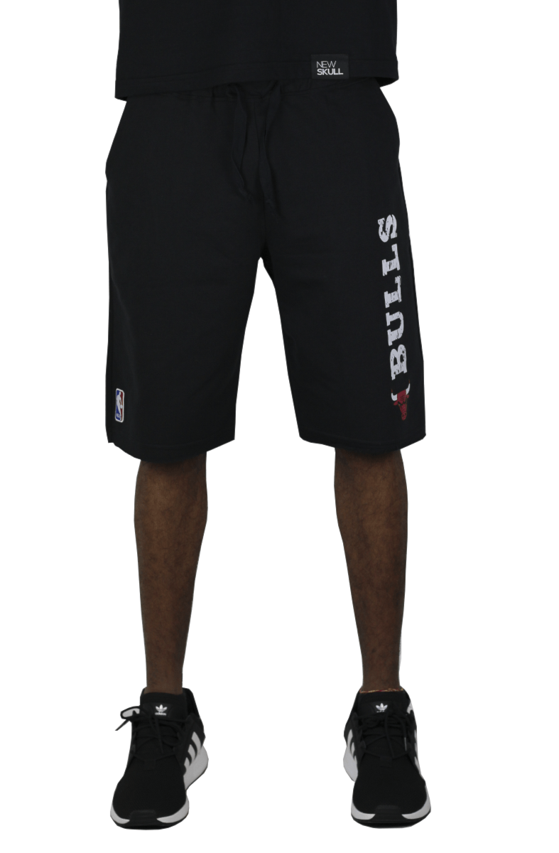 Bermuda de Moletom NBA Chicago Bulls Preto - NewSkull