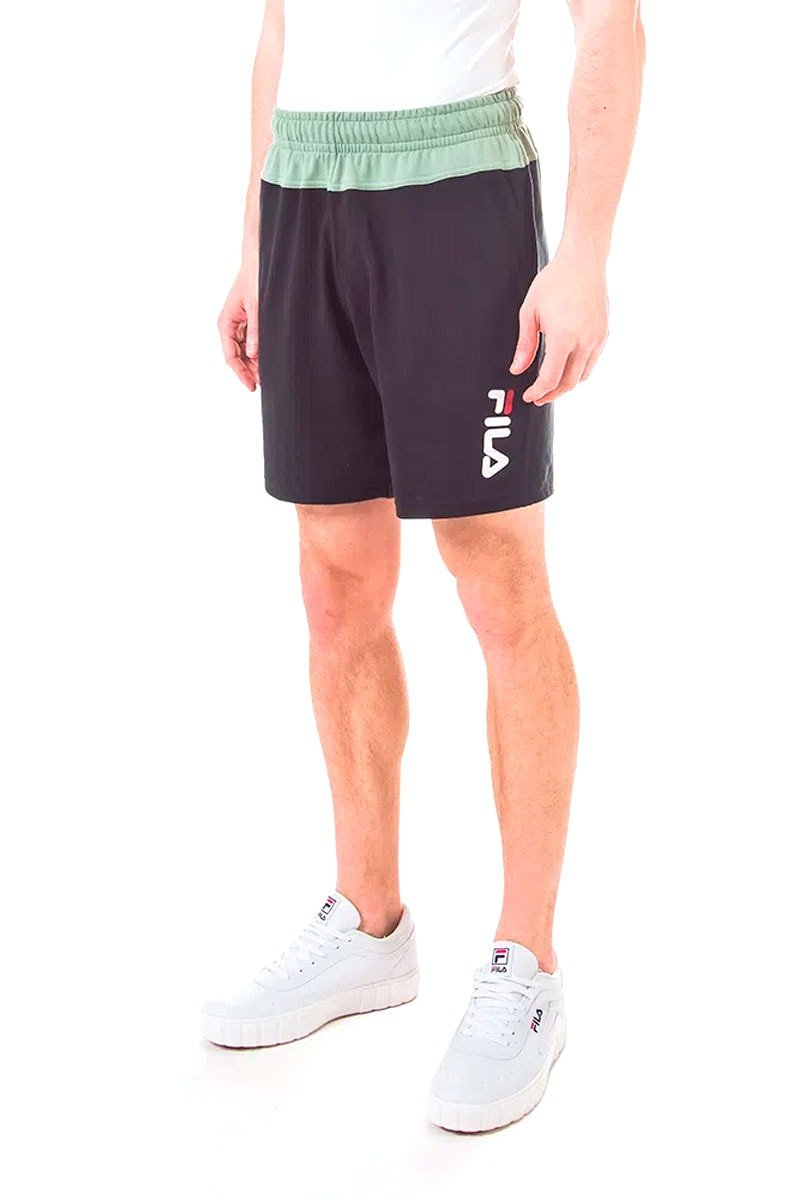 Bermuda Fila Comfort Colors Preta/Verde - NewSkull