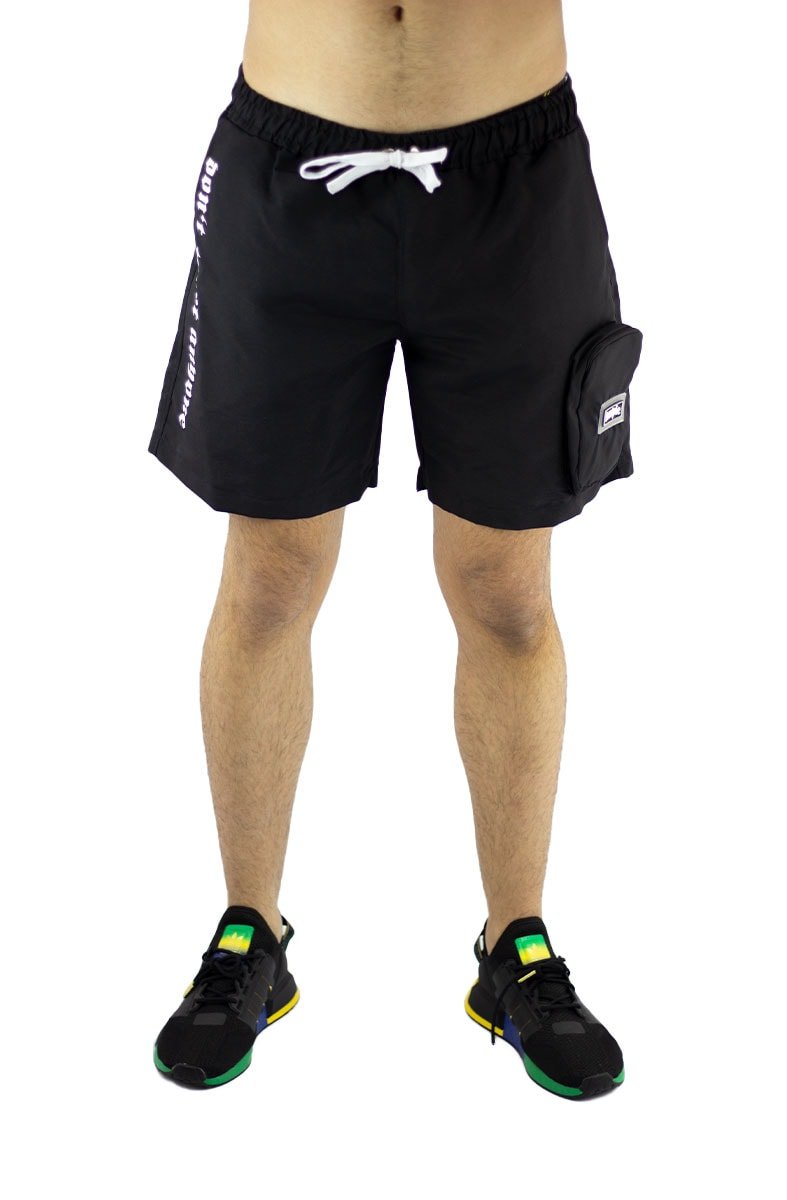 Bermuda Impie DTA Preta/Branca - NewSkull