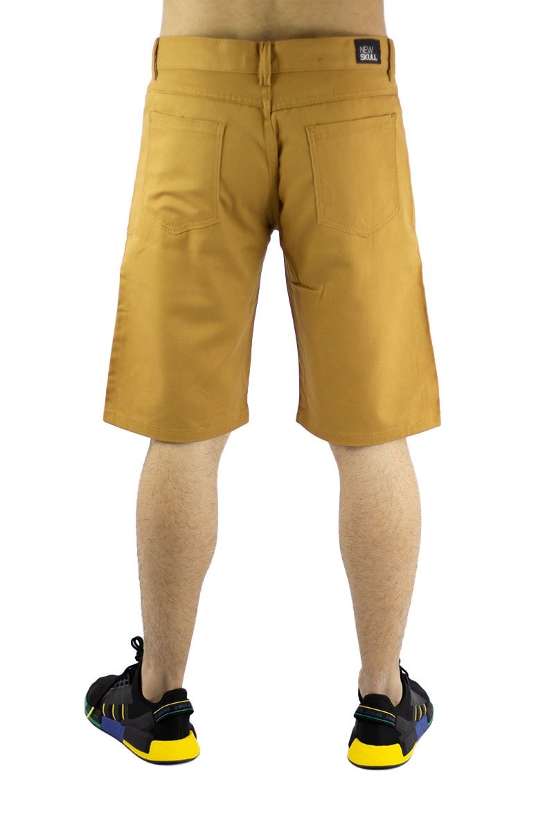 Bermuda NewSkull Sarja Bege Caramelo - NewSkull