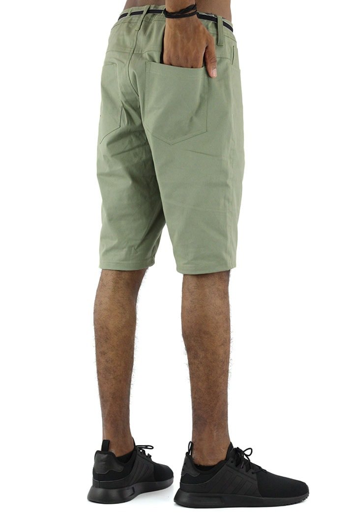 Bermuda NewSkull Sarja Lycra Cadarço Verde - NewSkull
