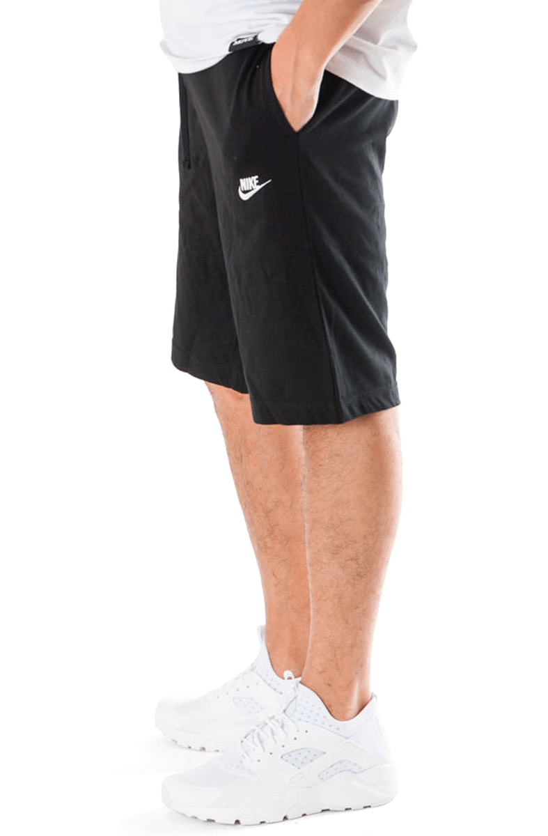 BERMUDA NIKE JERSEY MOLETOM PRETO - NewSkull