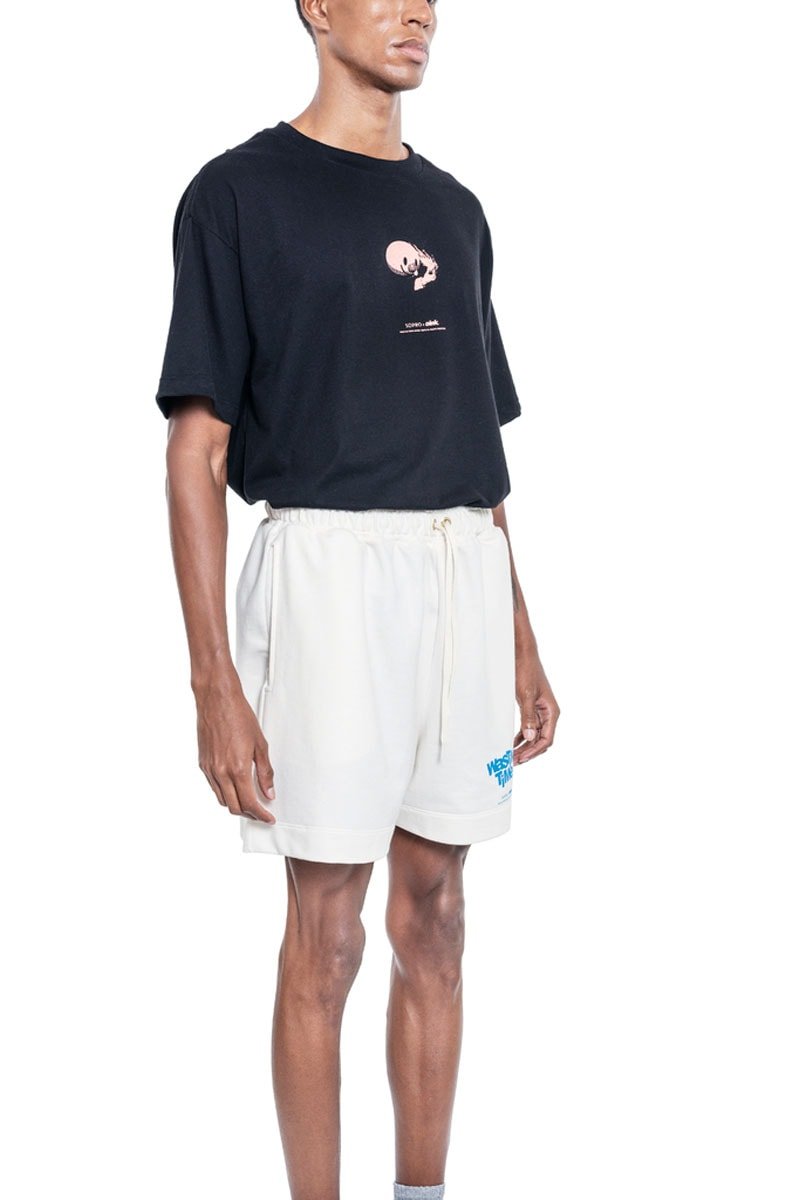 Bermuda Sopro Wasting Time Logo Creme - NewSkull