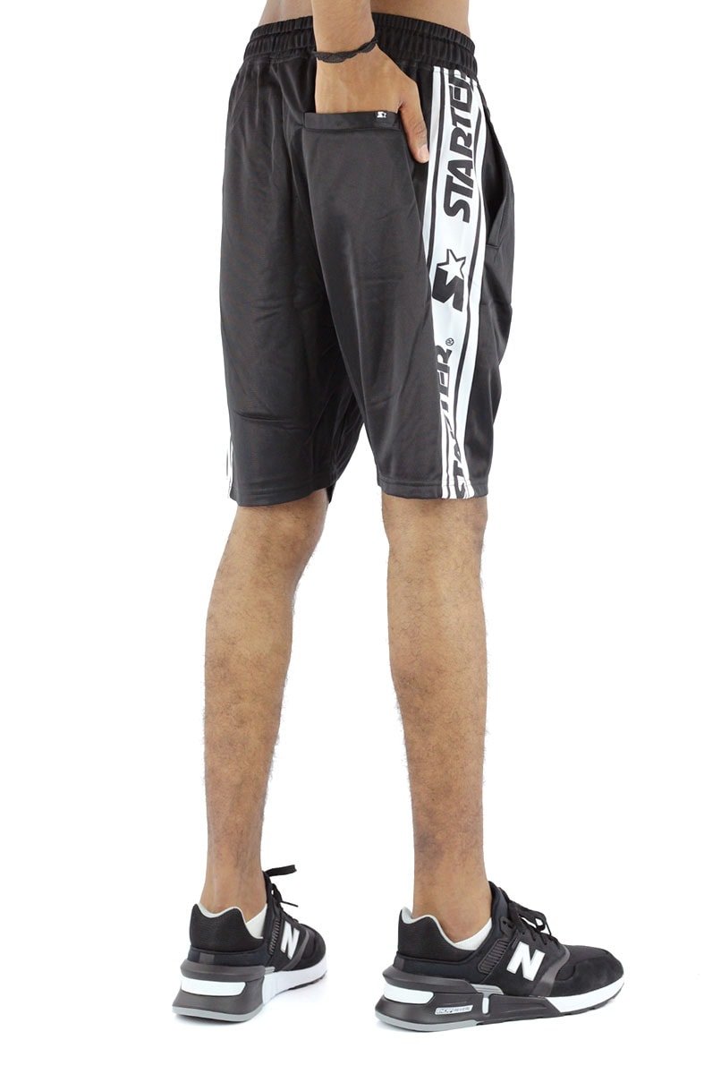 Bermuda STARTER Faixa Logo Preto/Branco - NewSkull