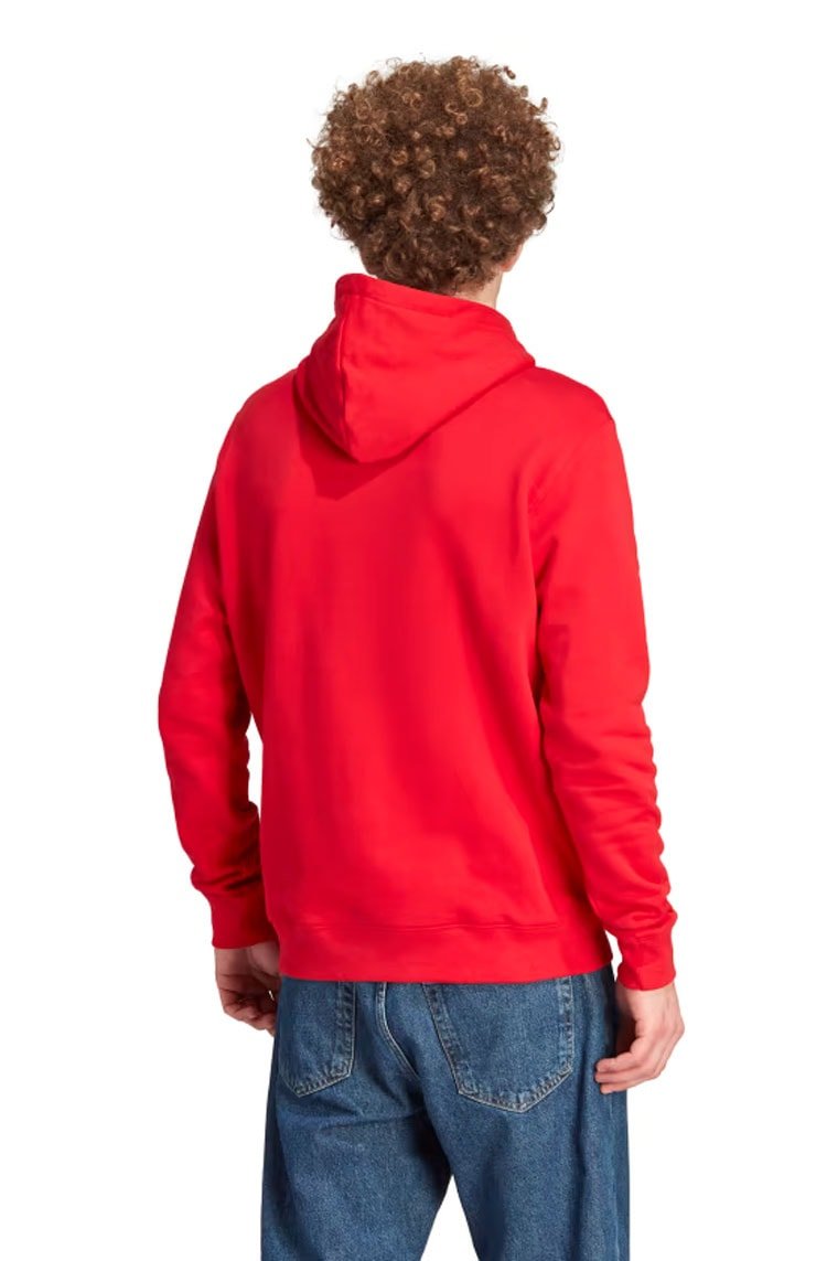 Blusa Adidas Moletinho Com Capuz Adicolor Classics Trefoil Vermelho - NewSkull