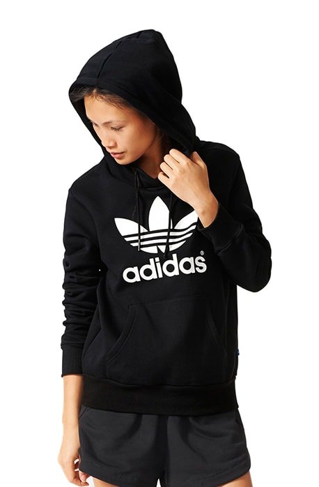 Blusa de Moletom Adidas Logo Trefoil Preta - NewSkull