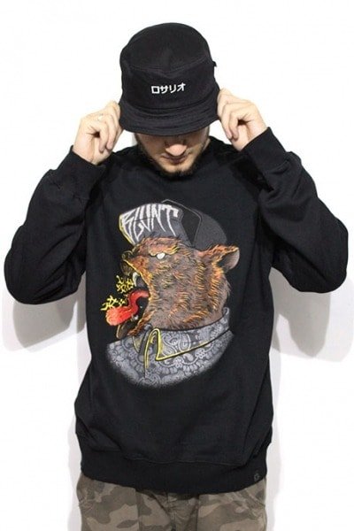 Blusa de Moletom Blunt Bear Preto - NewSkull