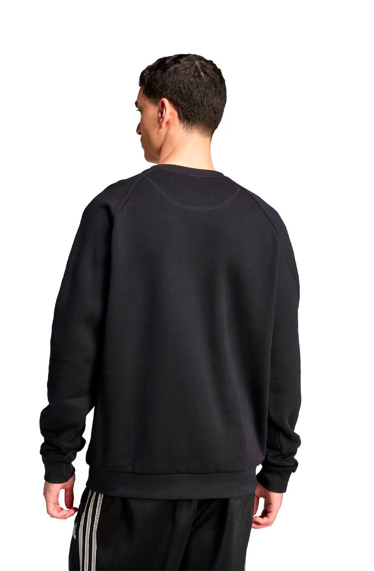 Blusa Moletinho Adidas Trefoil Essentials Crew Preto - NewSkull