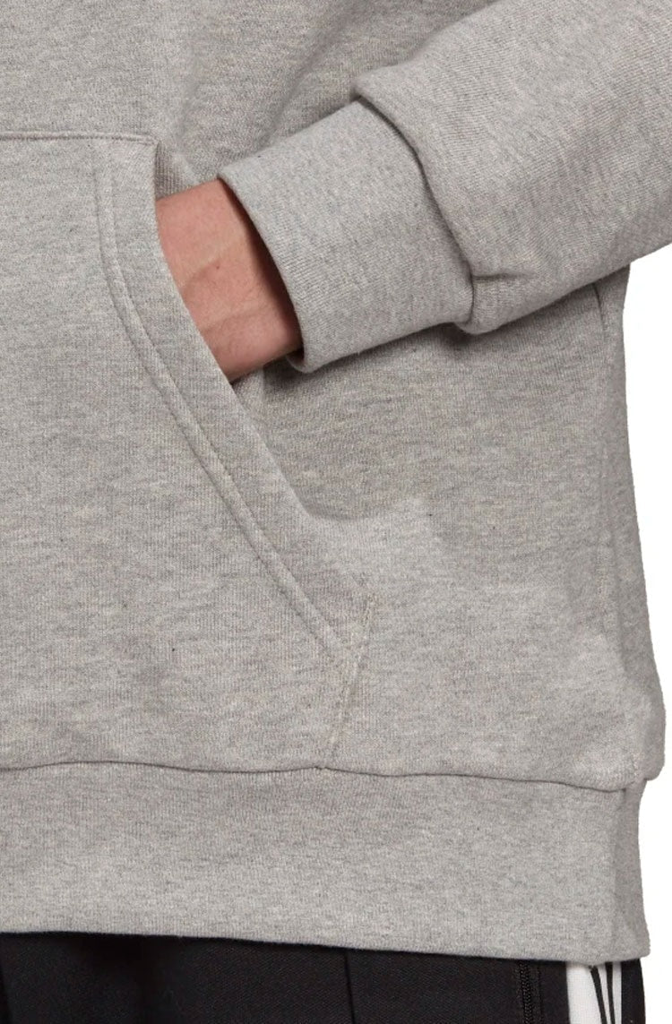 Blusa Moletom Adidas Capuz Adicolor Classics Trefoil Cinza/Branco - NewSkull