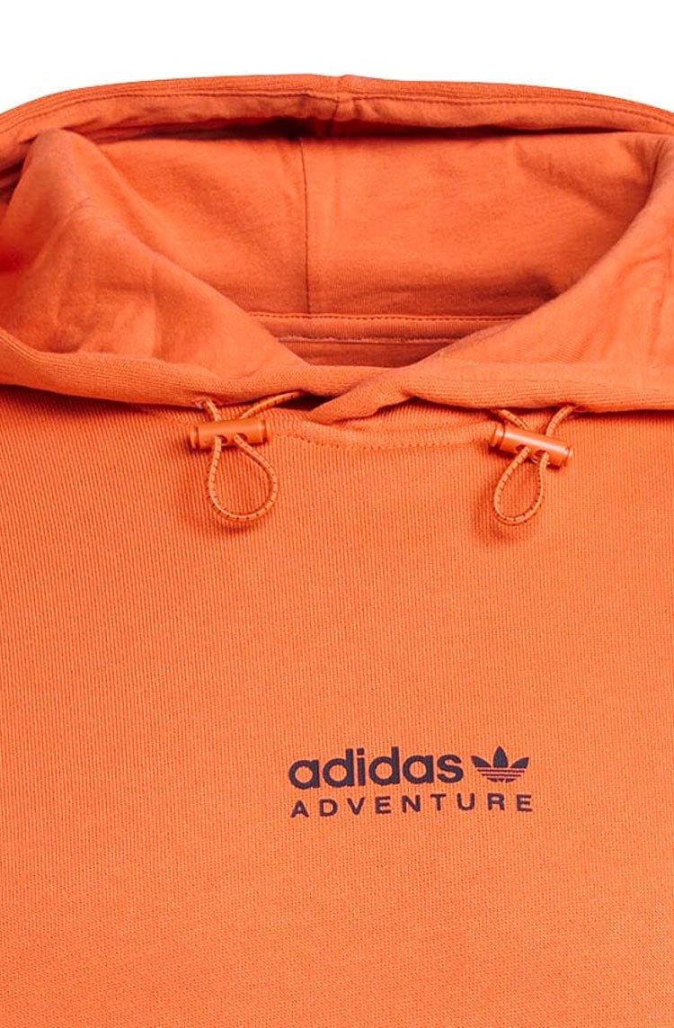 Blusa Moletom Adidas Capuz Adventure Laranja/Preto - NewSkull