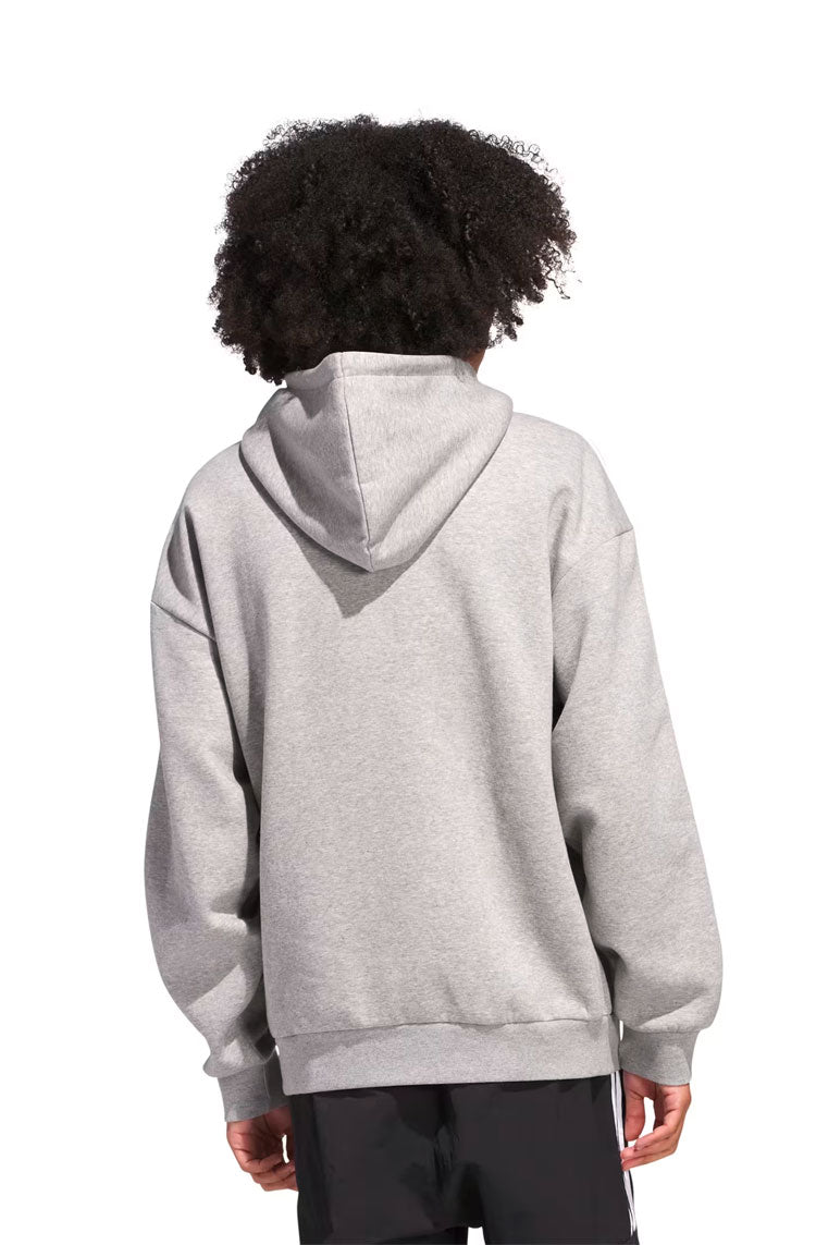Blusa Moletom Adidas Capuz Baggy Adicolor Cinza/Branco - NewSkull
