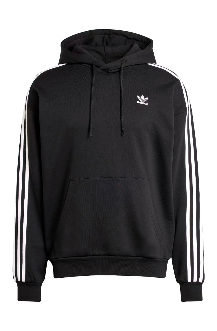 Blusa Moletom Adidas Capuz Baggy Adicolor Preto/Branco - NewSkull