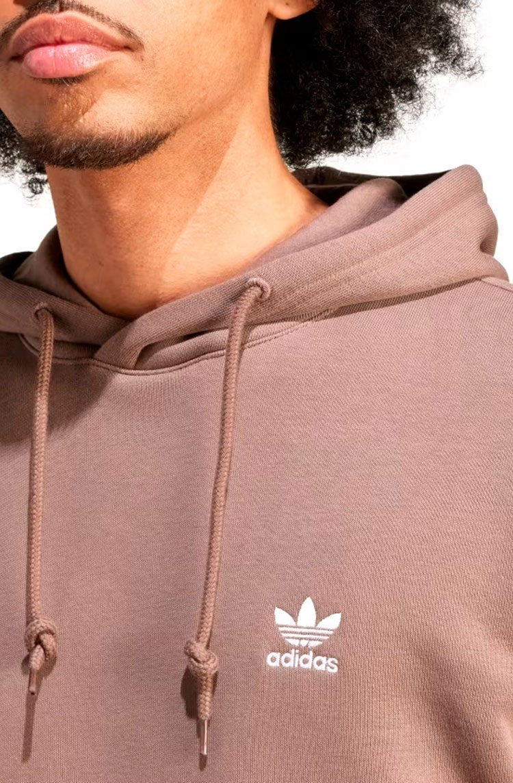 Blusa Moletom Adidas Capuz Trefoil Essentials Marrom - NewSkull