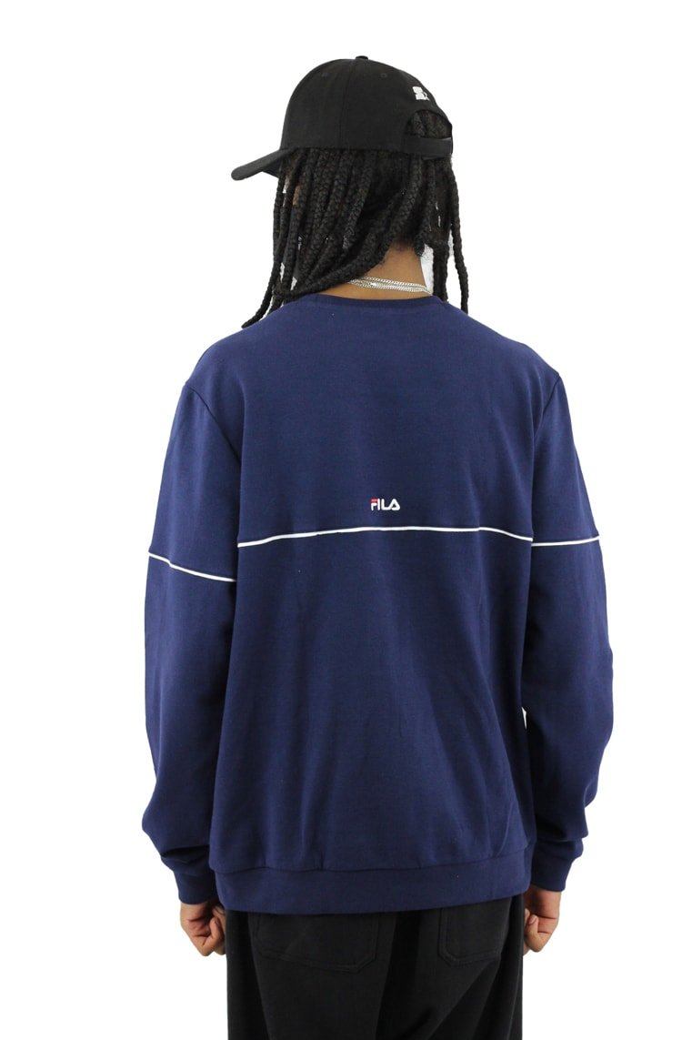 Blusa Moletom FILA Sarento II Azul/Marinho - NewSkull