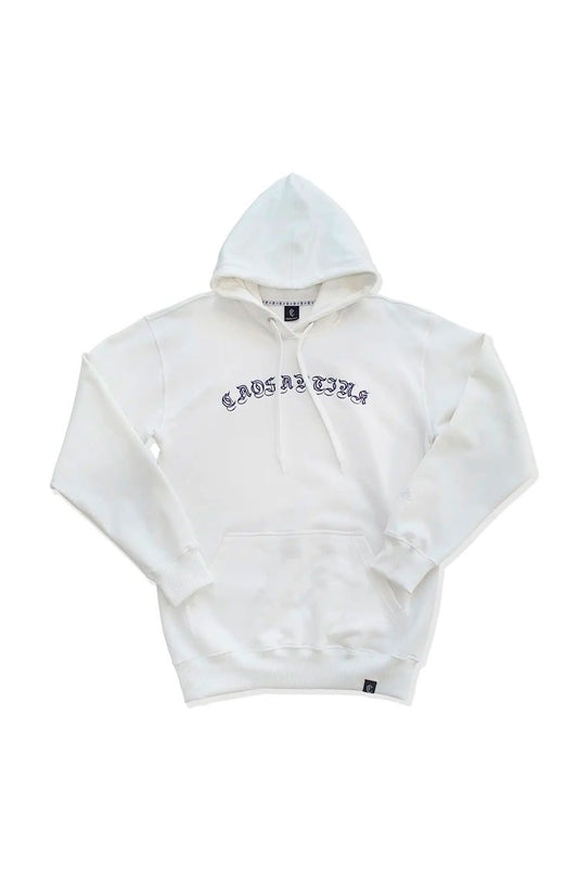 Blusão Moletom Caos Art Ink Branco/Azul Marinho - NewSkull