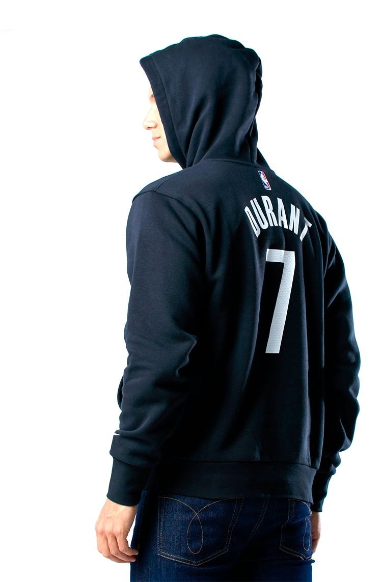 Blusão Moletom Nike Brooklyn Nets Masculino Pullover Fleece Essential Preto/Branco - NewSkull