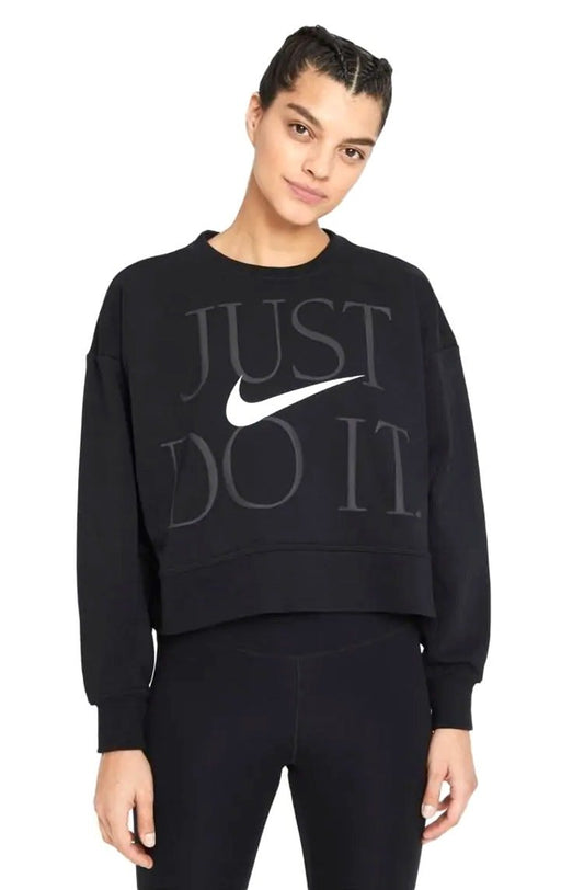 Blusão Moletom Nike Dri - FIT Get Fit Feminino Preto/Branco - NewSkull