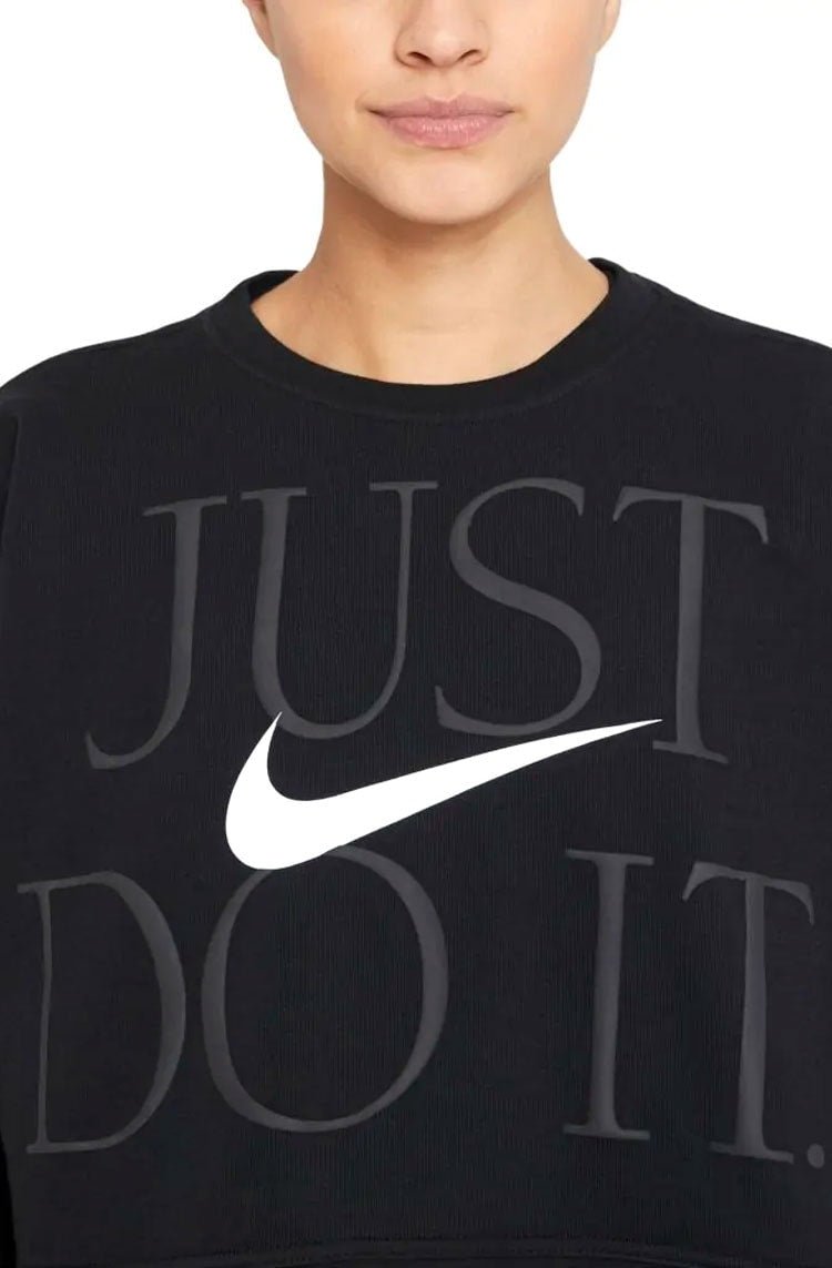 Blusão Moletom Nike Dri - FIT Get Fit Feminino Preto/Branco - NewSkull