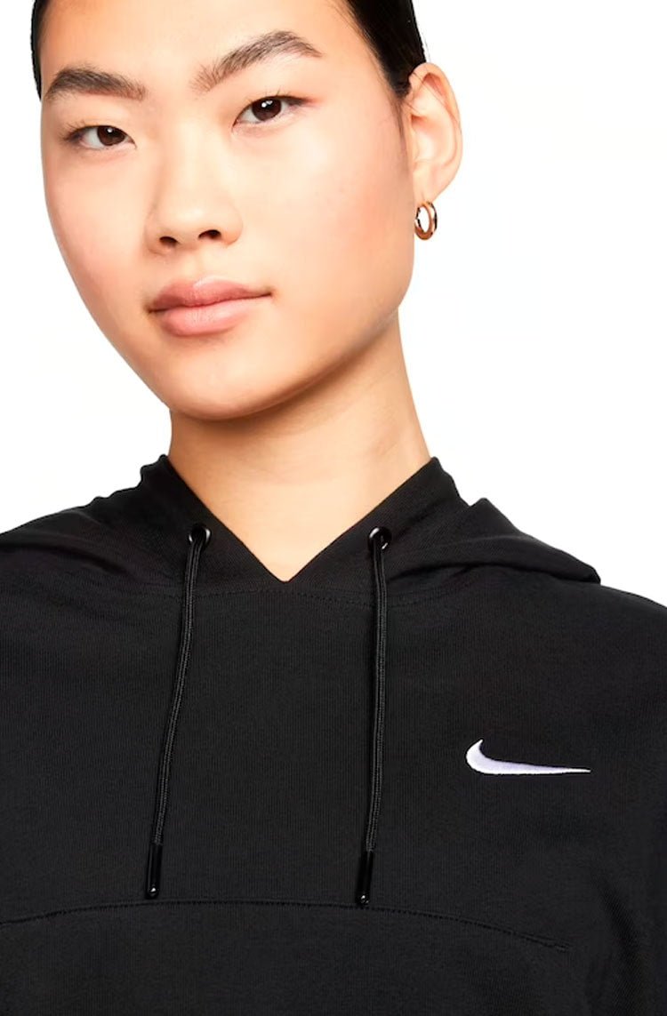 Blusão Moletom Nike Sportswear Oversized Feminino Preto/Branco - NewSkull