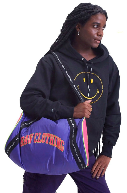 Bolsa Baw Duffle Bag Smiley X Baw Sun Mass Roxo - NewSkull