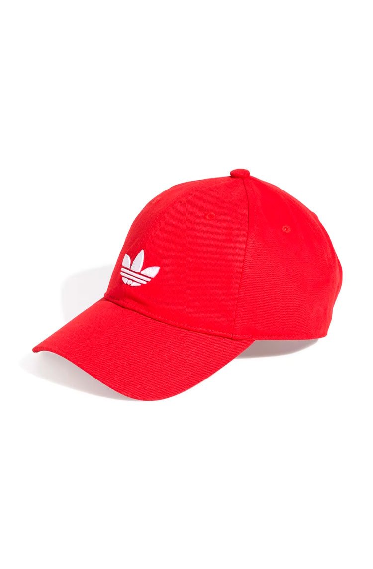 Boné Adidas Adicolor Classic Trefoil Baseball Vermelho/Branco - NewSkull