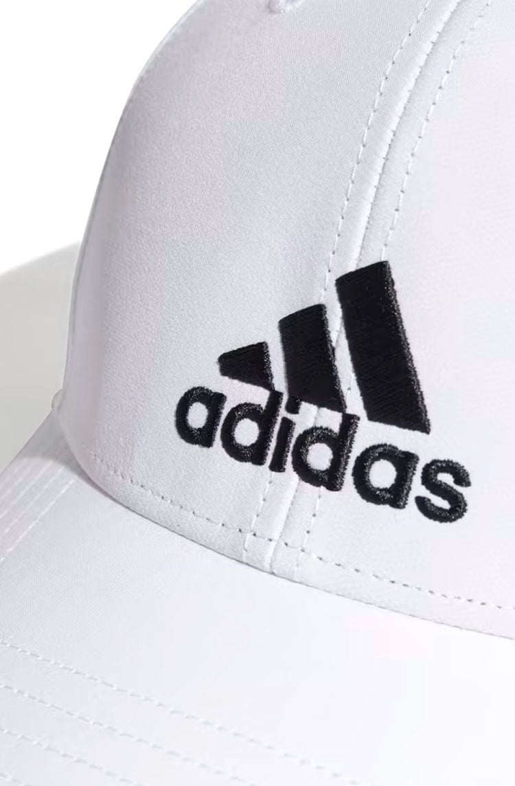 Boné Adidas Baseball Leve Bordado Branco/Preto - NewSkull