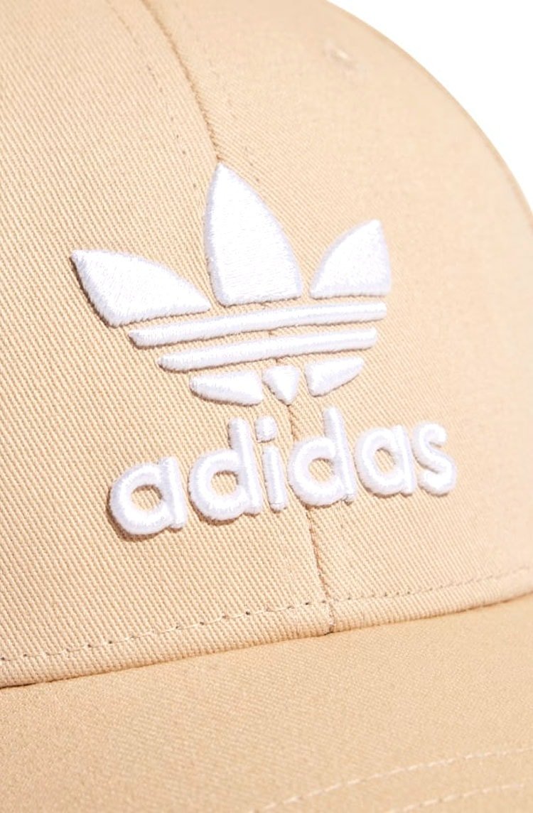 Boné Adidas Trefoil Baseball Bege/Branco - NewSkull